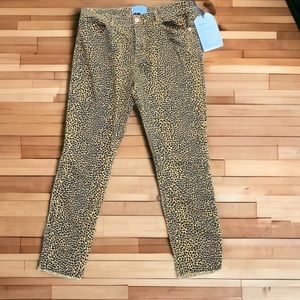 Current Elliot Jeans, Leopard Print, Size 31